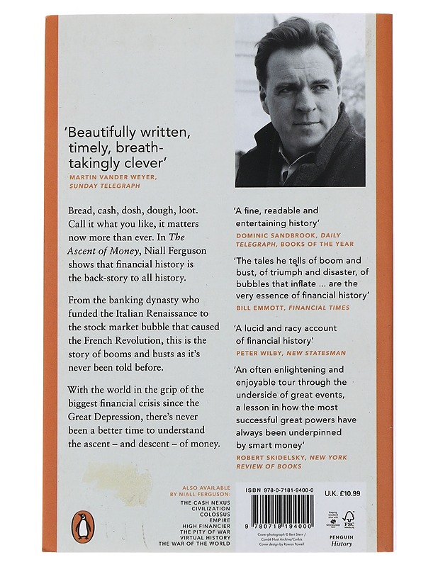 The ascent of money : a financial history of the world - Niall Ferguson - Historiakirjat - 10105473860 - 1