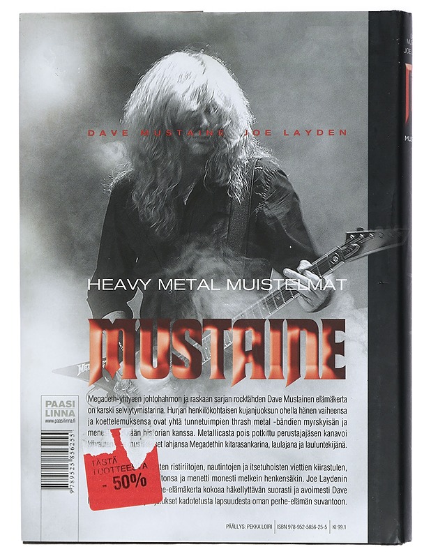 Mustaine : heavy metal muistelmat - Mustaine, Dave - Elämäkerrat ja muistelmat - 10105473863 - 1