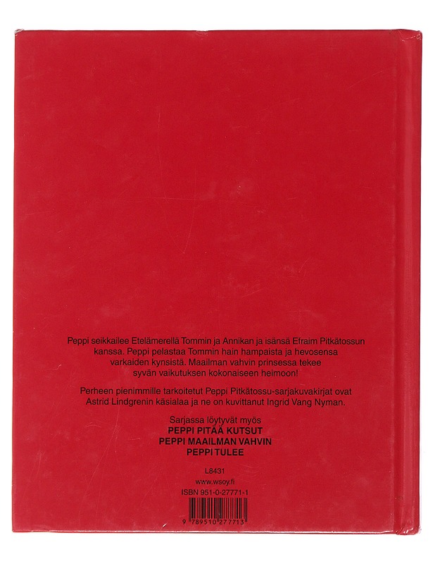 Peppi ei tahdo kasvaa isoksi -Astrid Lindgren - Lastenkirjat - 10105473887 - 1