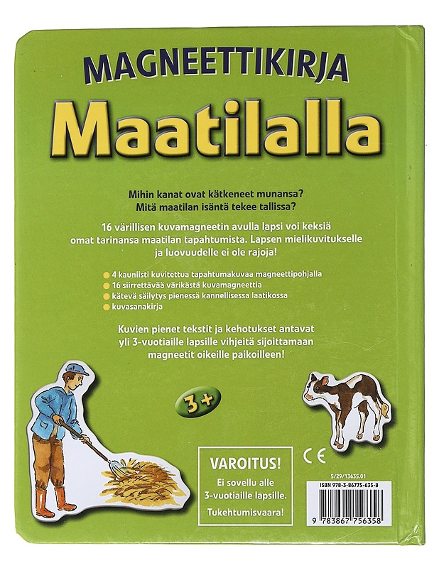 Magneettikirja : Maatilalla - Lisa Maurer - Lastenkirjat - 10105474031 - 1