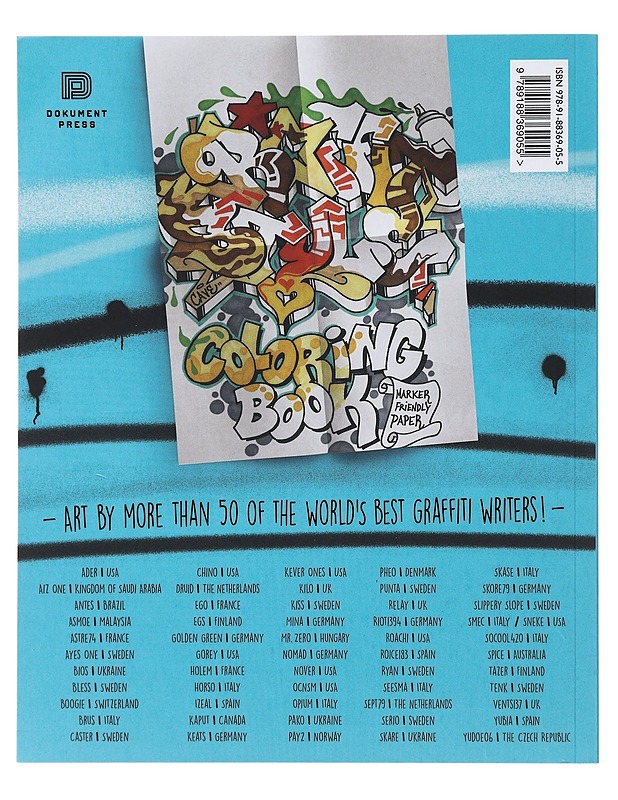 Graffiti Style Coloring Book - Harrastekirjat - 10105474045 - 1