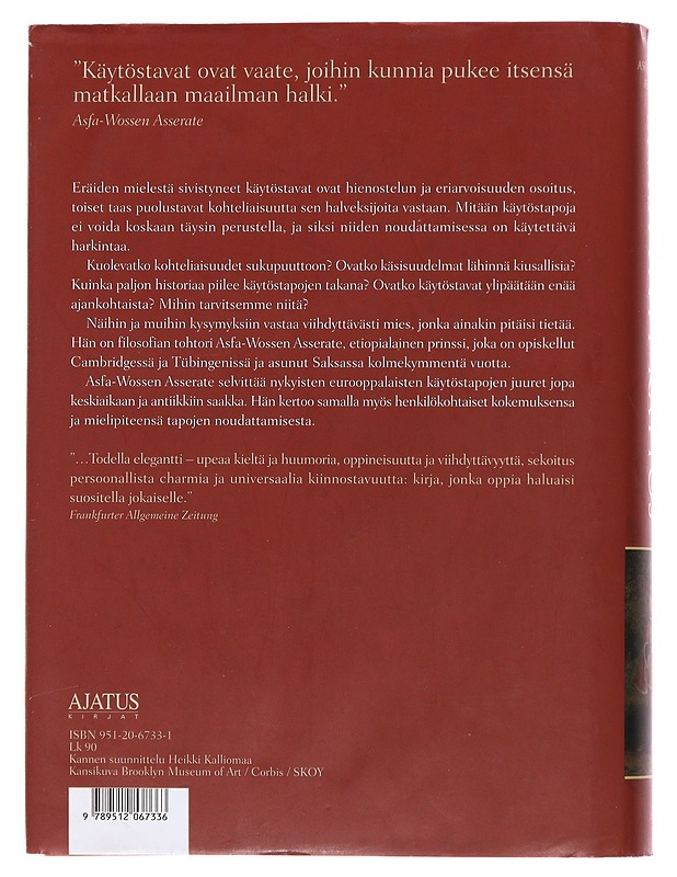Sivistynyt käytös - Asserate, Asfa-Wossen - Tietokirjat ja oppaat - 10105474102 - 1