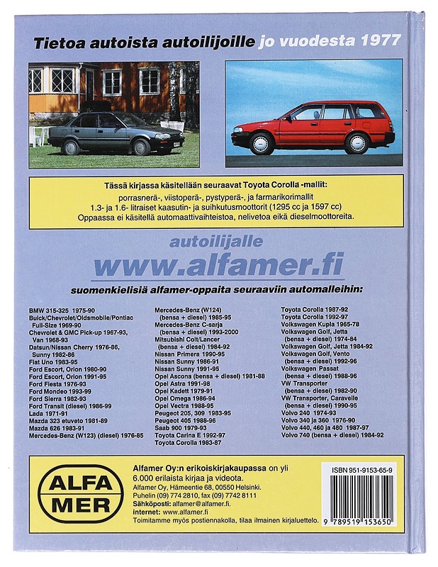 Toyota Corolla 1987-1992 : korjausopas - Jones, T. H. Robert - Tietokirjat ja oppaat - 10105474096 - 1