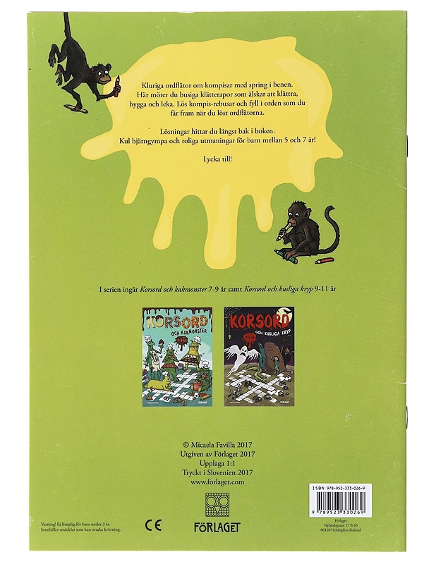 Korsord och klätterapor - Favilla, Micaela - Lastenkirjat - 10105474106 - 1