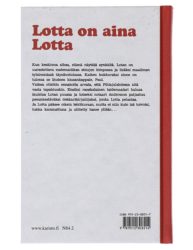 Lotta on aina Lotta - Vik, Merri - Nuorten kirjat - 10105474104 - 1