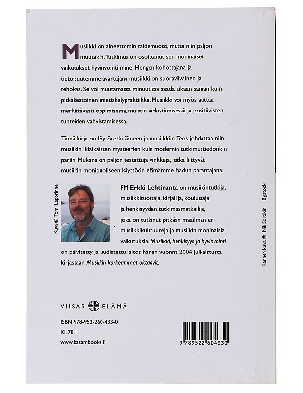 Musiikki, henkisyys ja hyvinvointi : kuinka musiikki voi muuttaa elämääsi - Erkki Lehtiranta - Musiikki- ja elokuvakirjat - 10105474116 - 1