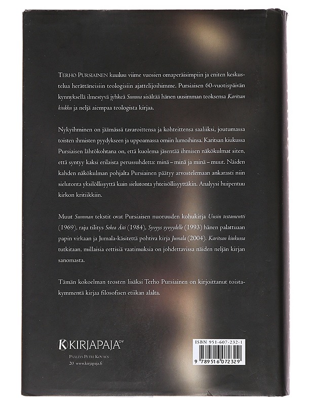 Summa : kootut teologiset teokset - Pursiainen, Terho  - Tietokirjat ja oppaat - 10105474118 - 1