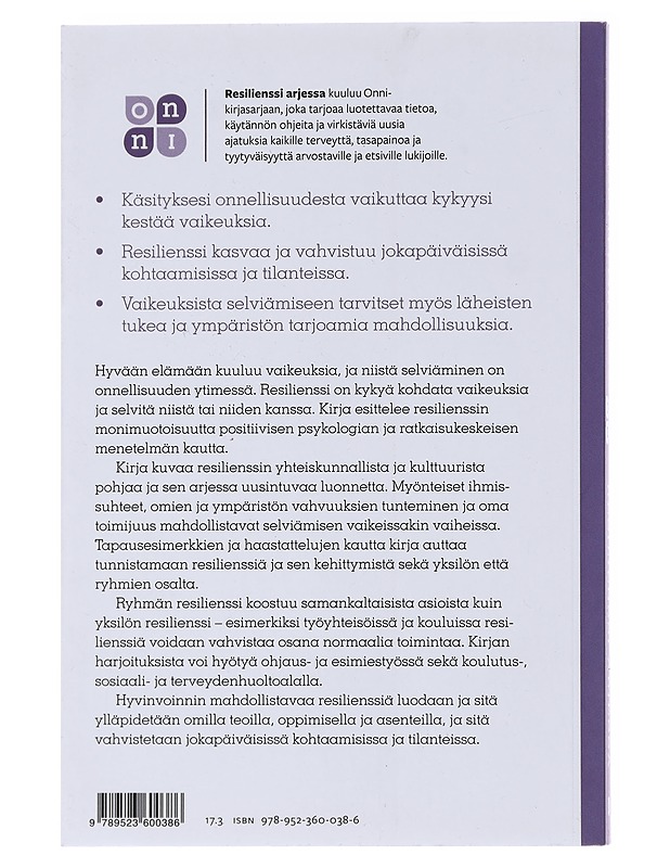 Resilienssi arjessa - Krisse Lipponen - Tietokirjat ja oppaat - 10105474119 - 1