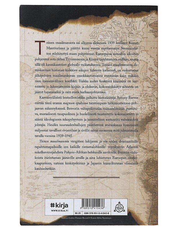 Toinen maailmansota - Beevor, Antony - Historiakirjat - 10105474124 - 1