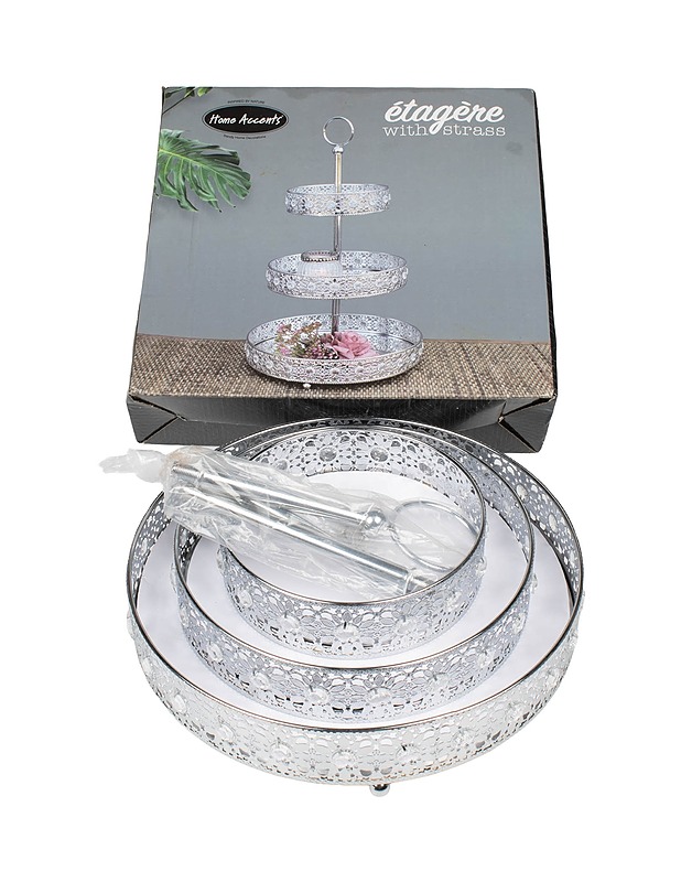 HOME ACCENTS Étagère with Strass tarjoiluteline - Tarjoiluastiat - 10105474282 - 0