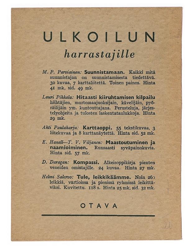 Maastoleikit - Yrjö Vasama - Harrastekirjat - 10105474301 - 1