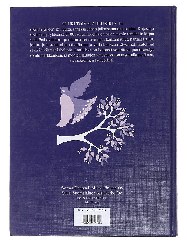 Suuri toivelaulukirja 14 - Uusitalo, Heikki - Kirja lahjaksi - 10105474378 - 1