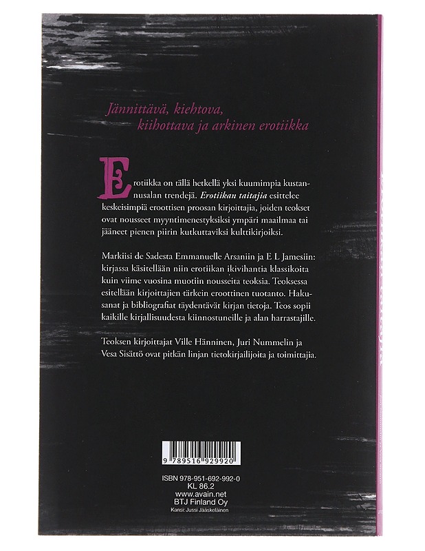 Erotiikan taitajia - Hänninen, Ville - Tietokirjat ja oppaat - 10105474404 - 1