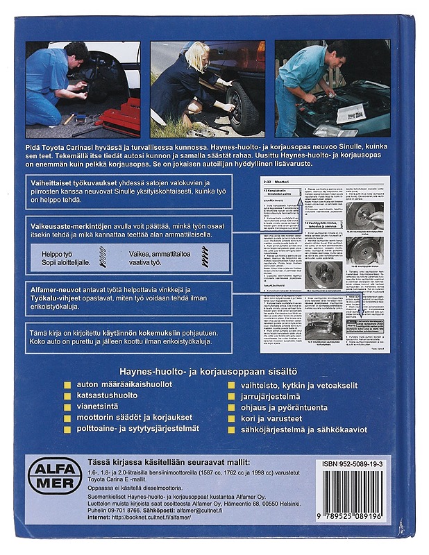 Toyota Carina E 1992-1997 : huolto- ja korjausopas - Legg, A. K. - Harrastekirjat - 10105474405 - 1