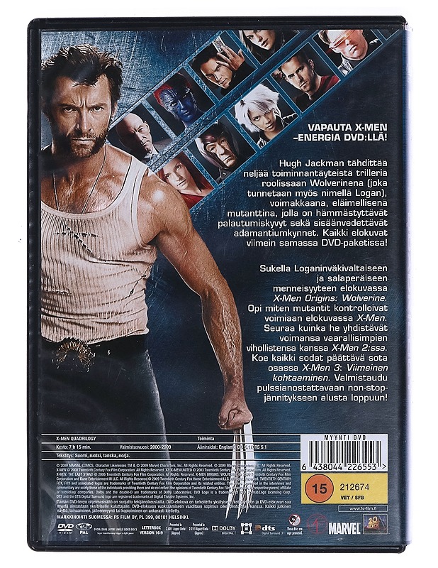 X-Men Quadrilogy - DVD - DVD-elokuvat - 10105474442 - 1