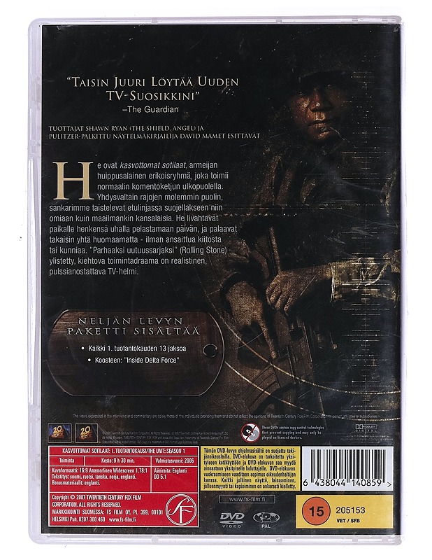 Kasvottomat sotilaat - DVD  - DVD-elokuvat - 10105474450 - 1