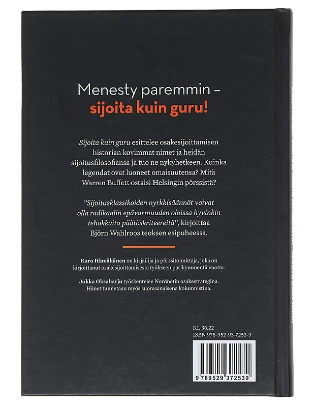 Sijoita kuin guru - Hämäläinen, Karo - Tietokirjat ja oppaat - 10105474555 - 1