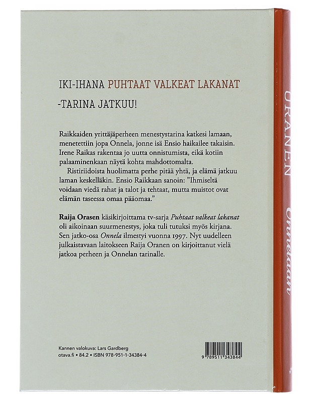 Takaisin Onnelaan - Oranen, Raija - Romaanit ja novellit - 10105474576 - 1