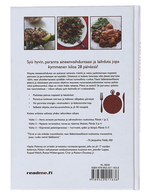 Nopea aineenvaihdunta : syö hyvin ja polta rasvaa - Pomroy, Haylie - Ruokakirjat - 10105474585 - 1
