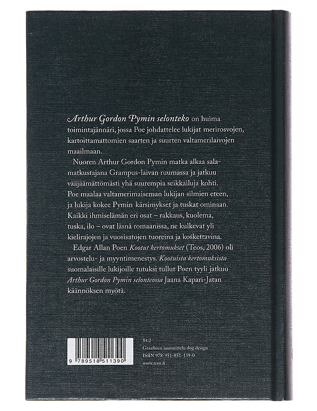 Arthur Gordon Pymin selonteko - Poe, Edgar Allan - Jännitys ja dekkarit - 10105474605 - 1