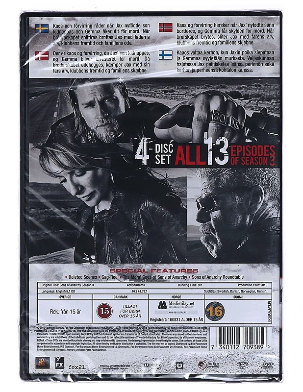 Sons of Anarchy - DVD  - DVD-elokuvat - 10105474609 - 1