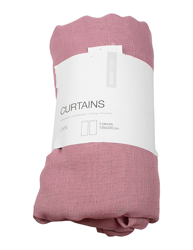RUSTA HOME Linn sivuverho, 135x220 cm - 2 kpl - Verhot ja kapat - 10105474633 - 0