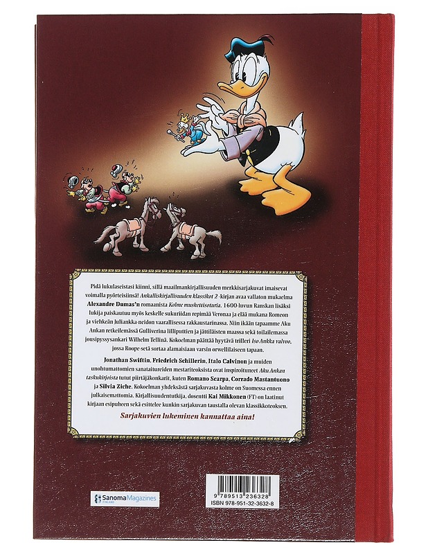 Ankalliskirjallisuuden klassikot. 2, [Neljä muskettisoturia ja muita tarinoita] - Hulkkonen, Hertta - Sarjakuvat - 10105474715 - 1