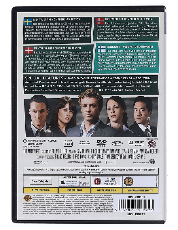 The Mentalist - DVD - DVD-elokuvat - 10105474741 - 1