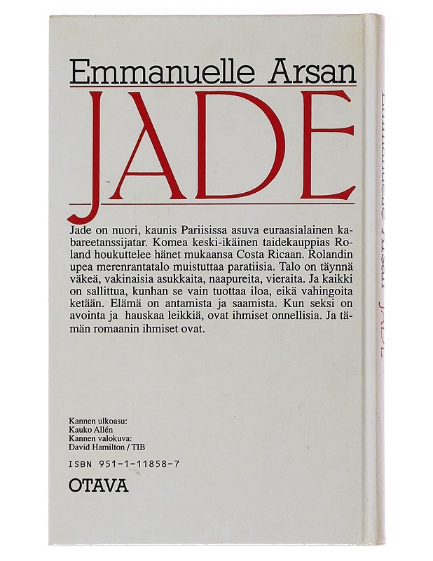 Jade - Arsan, Emmanuelle - Romaanit ja novellit - 10105474916 - 1