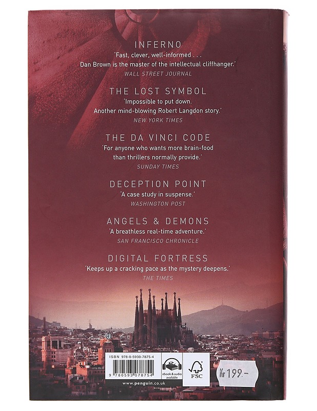 Origin - Dan Brown - Jännitys ja dekkarit - 10105474932 - 1