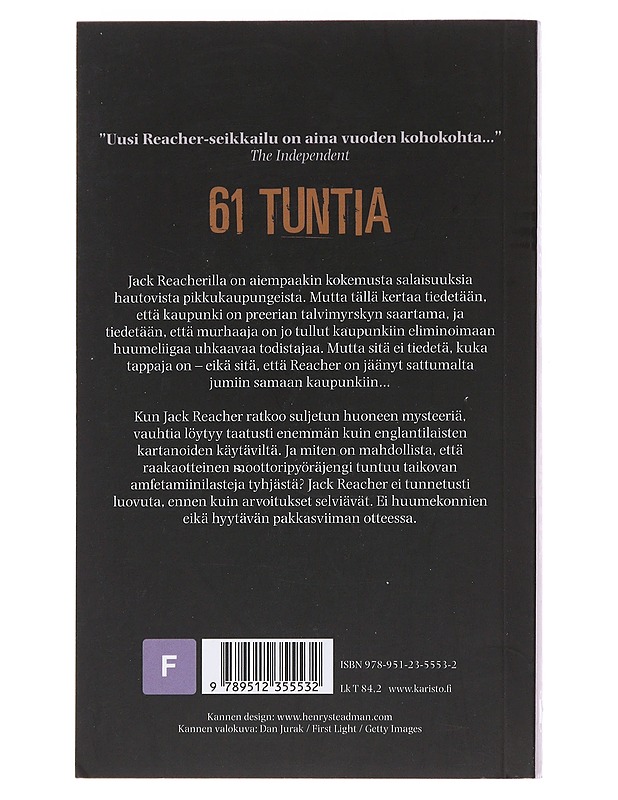 61 tuntia - Child, Lee - Jännitys ja dekkarit - 10105474942 - 1
