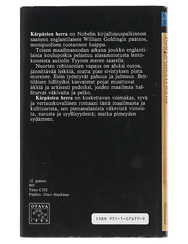 Kärpästen herra - Golding, William - Jännitys ja dekkarit - 10105475005 - 1