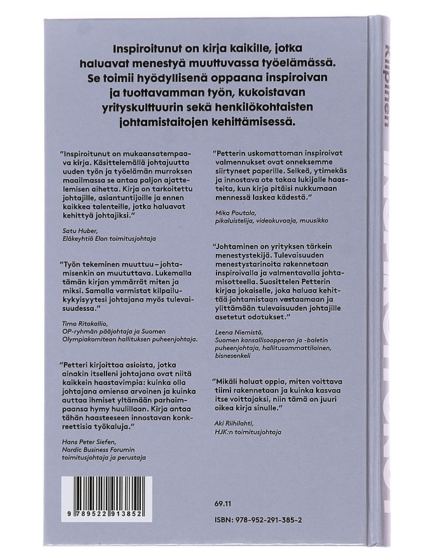 Inspiroitunut : miten johtaa ja menestyä muuttuvassa työelämässä? - Petteri Kilpinen - Tietokirjat ja oppaat - 10105475064 - 1