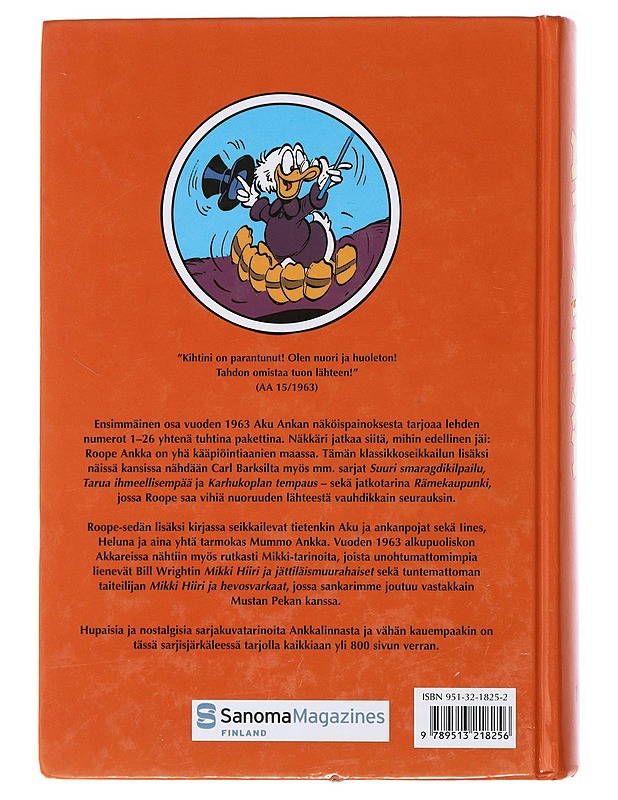Aku Ankka: näköispainos vuosikerrasta 1963 - Disney, Walt - Sarjakuvat - 10105475098 - 1