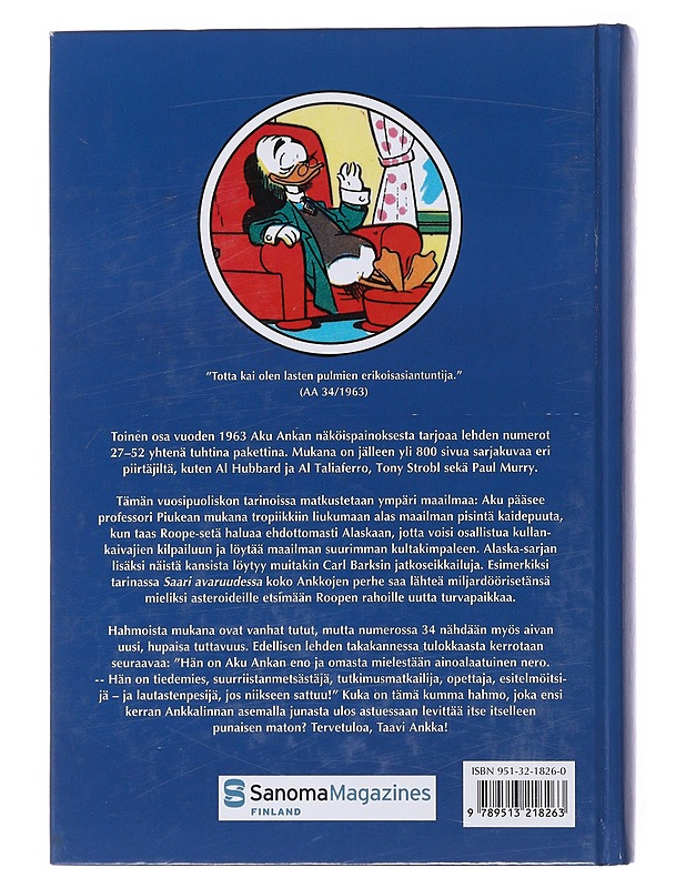 Aku Ankka. II osa : näköispainos vuosikerrasta 1963 - Disney, Walt - Sarjakuvat - 10105475089 - 1