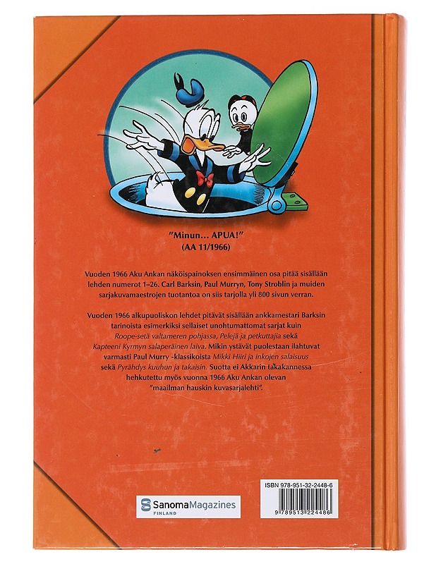 Aku Ankka : näköispainos vuosikerrasta 1966 ; I & II osat - Lehtonen, Lilli - Sarjakuvat - 10105475100 - 1