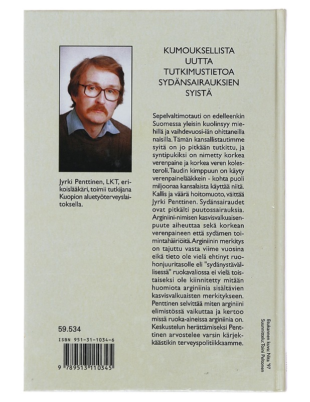 Arginiini : 2000-luvun ihmelääke? - Jyrki Penttinen - Tietokirjat ja oppaat - 10105475111 - 1