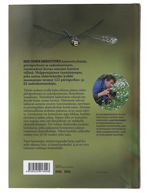 Suomen päiväperhoset ja sudenkorennot - Jussi Murtosaari  - Tietokirjat ja oppaat - 10105475119 - 1