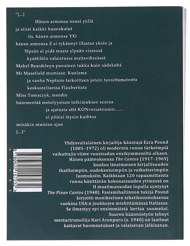 Pisan cantot - Pound, Ezra - Runot ja näytelmät - 10105475128 - 1