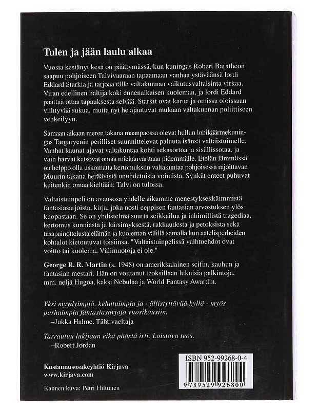 Valtaistuinpeli - Martin, George R. R. - Fantasia- ja scifi - 10105475186 - 1