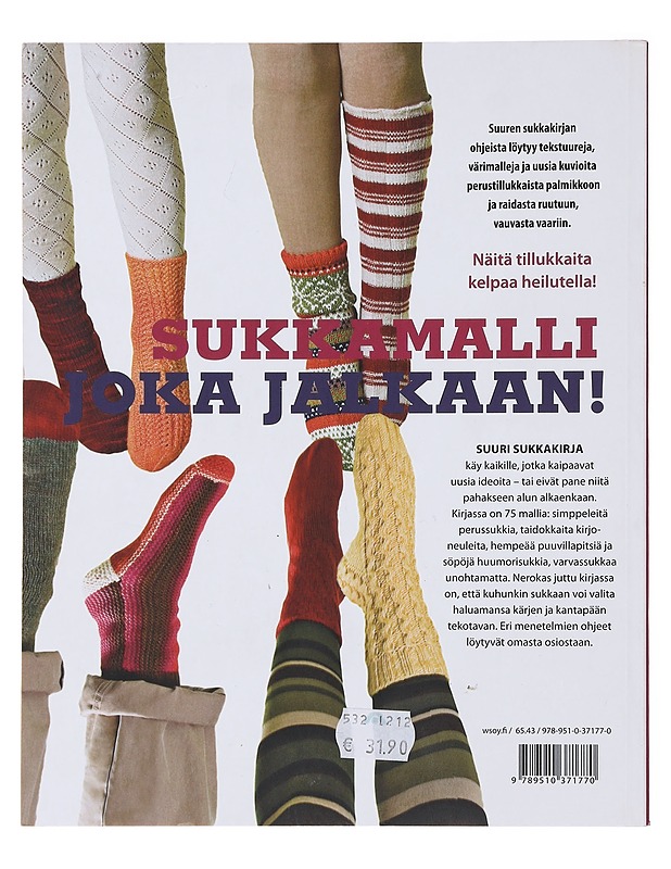 Suuri sukkakirja : kattava opas sukkien neulontaan - Taylor, Kathleen - Kirja lahjaksi - 10105475206 - 1