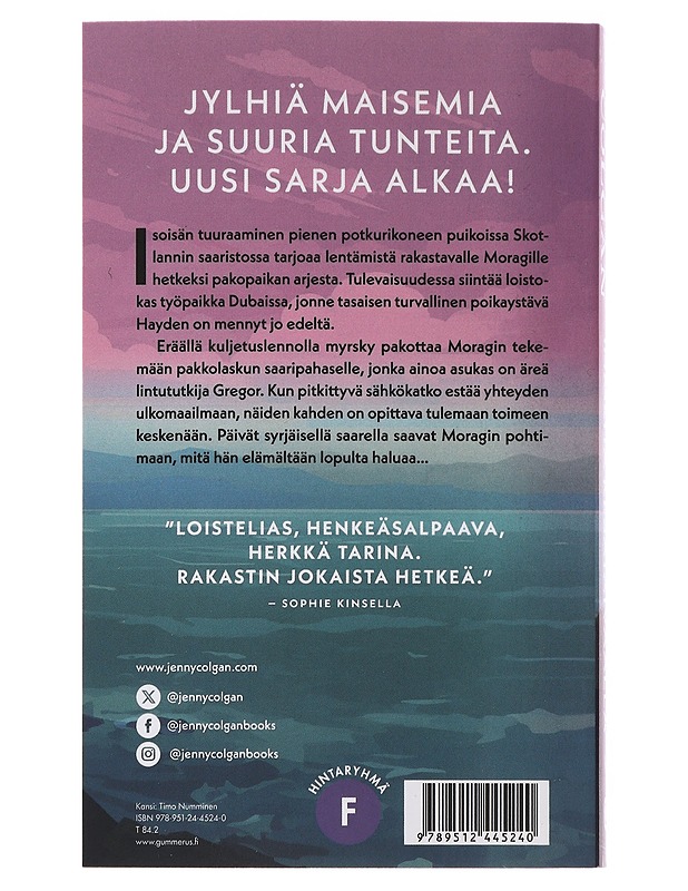 Ihmeitä kesätaivaalla - Colgan, Jenny - Romaanit ja novellit - 10105475241 - 1