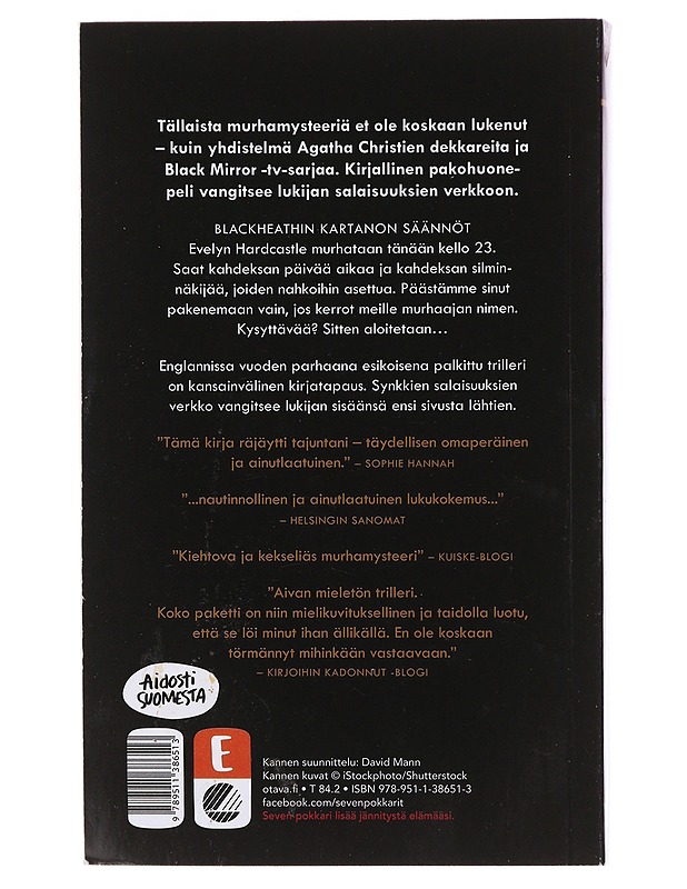 Evelynin seitsemän kuolemaa - Turton, Stuart - Jännitys ja dekkarit - 10105475253 - 1