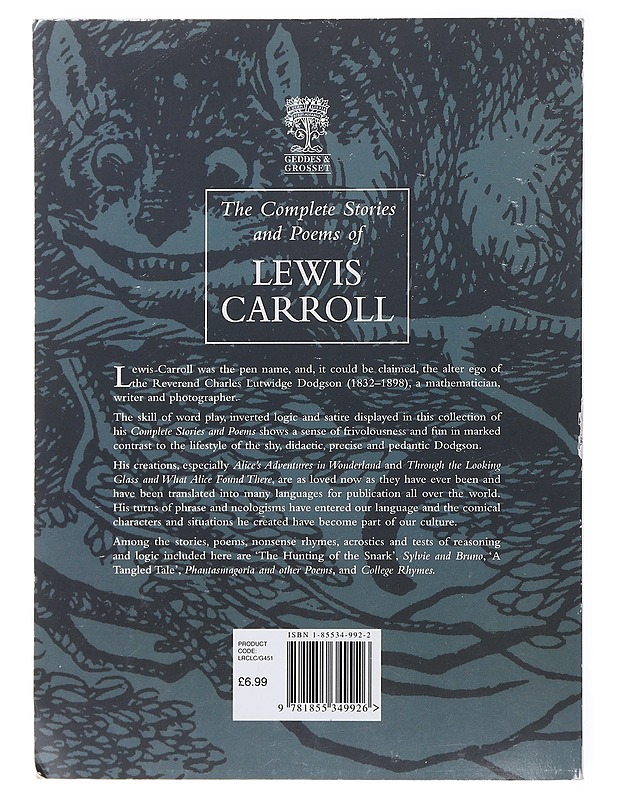 The complete stories and poems of Lewis Carroll - Carroll, Lewis - Lastenkirjat - 10105475367 - 1