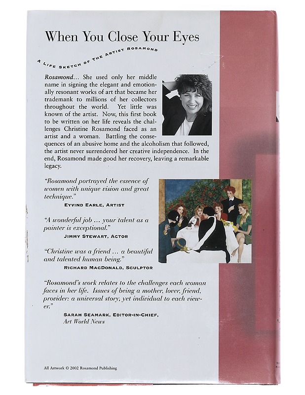 When you close your eyes: a life sketch of the artist Rosamond - Tom Snyder - Elämäkerrat ja muistelmat - 10105475443 - 1