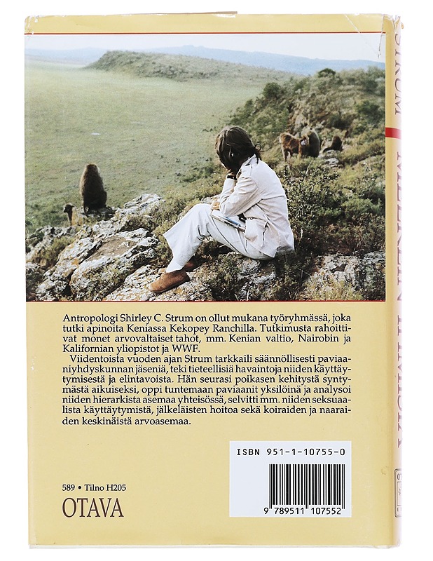 Melkein ihmisiä : matka paviaanien maailmaan - Strum, Shirley C. - Elämäkerrat ja muistelmat - 10105475584 - 1