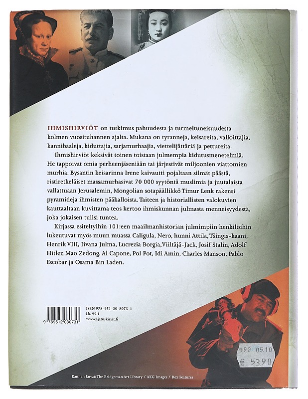 Ihmishirviöt : maailmanhistorian julmimmat ihmiset - Sebag Montefiore, Simon - Elämäkerrat ja muistelmat - 10105475587 - 1