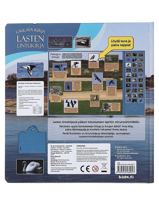 Lasten lintukirja : laulava kirja - Koskimies, Pertti - Lemmikki- ja luontokirjat - 10105475681 - 1