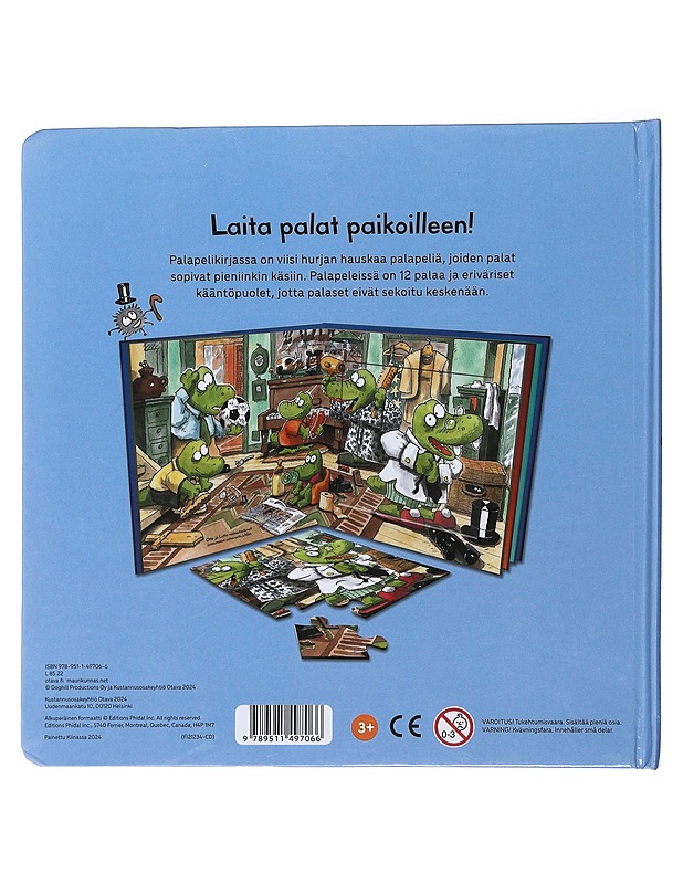 Hurjan hauska palapelikirja - Kunnas, Mauri - Lastenkirjat - 10105475699 - 1