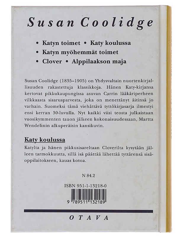 Katy koulussa - Coolidge, Susan - Nuorten kirjat - 10105475766 - 1